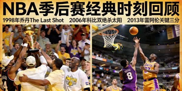 NBA季后赛历史经典时刻回顾，包括夺冠和绝杀镜头