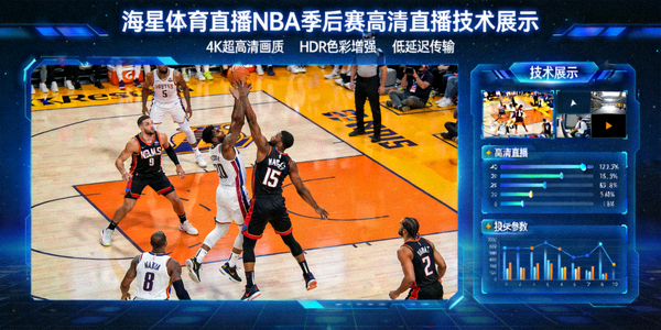 海星体育直播NBA季后赛高清直播技术展示，画面清晰色彩鲜艳